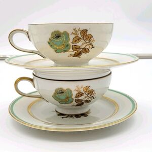 VTG Eschenbach Minerva Rose Baronet China Set Of 2
